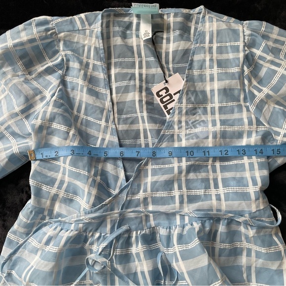 Future Collection Gingham Blouse - Picture 2 of 2